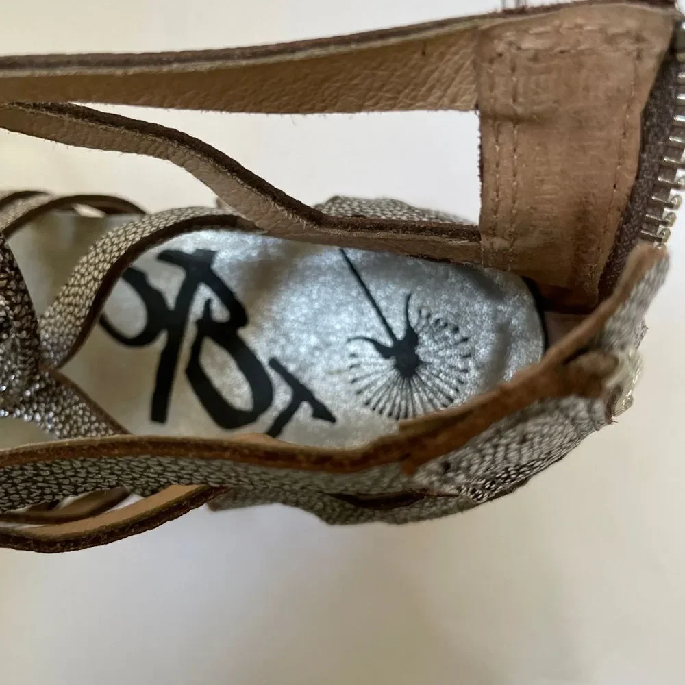 OTBT ESCAPADE WEDGE SANDALS‎ IN PEWTER